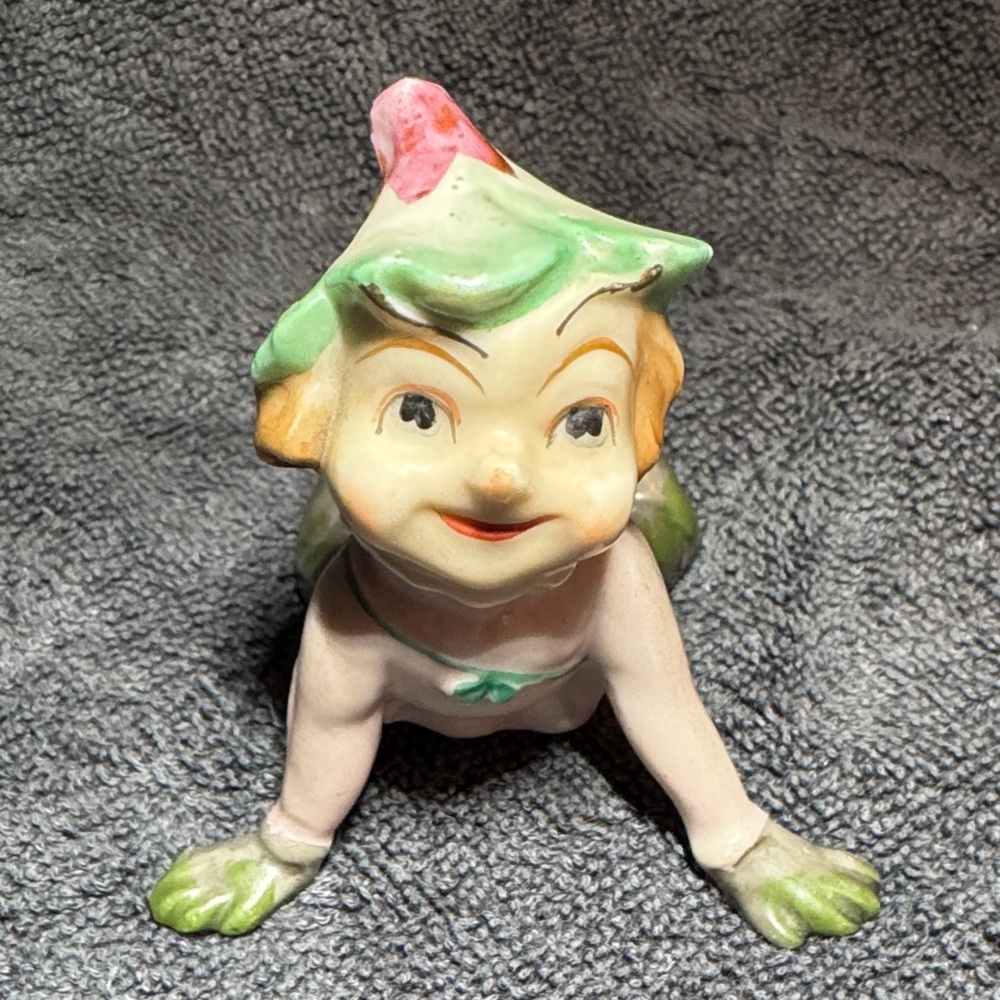Vintage Ceramic Elf Figurine Made in Japan